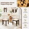 Costway Wooden Dining Chair Set of 2/4 with Rubber Wood Leg Padded Wide Seat & Back for Home